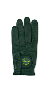 Amen Logo - Green Cabretta Leather Golf Glove