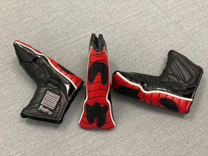 MJ Patent Leather XI Blade Putter Cover - Bred Colorway