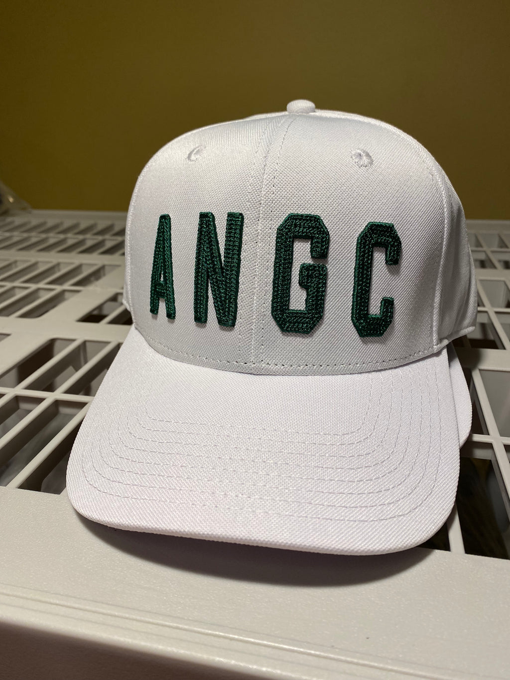 ANGC - *Arkansas Natural Golf Club* Raised Chainstitched Hat - White