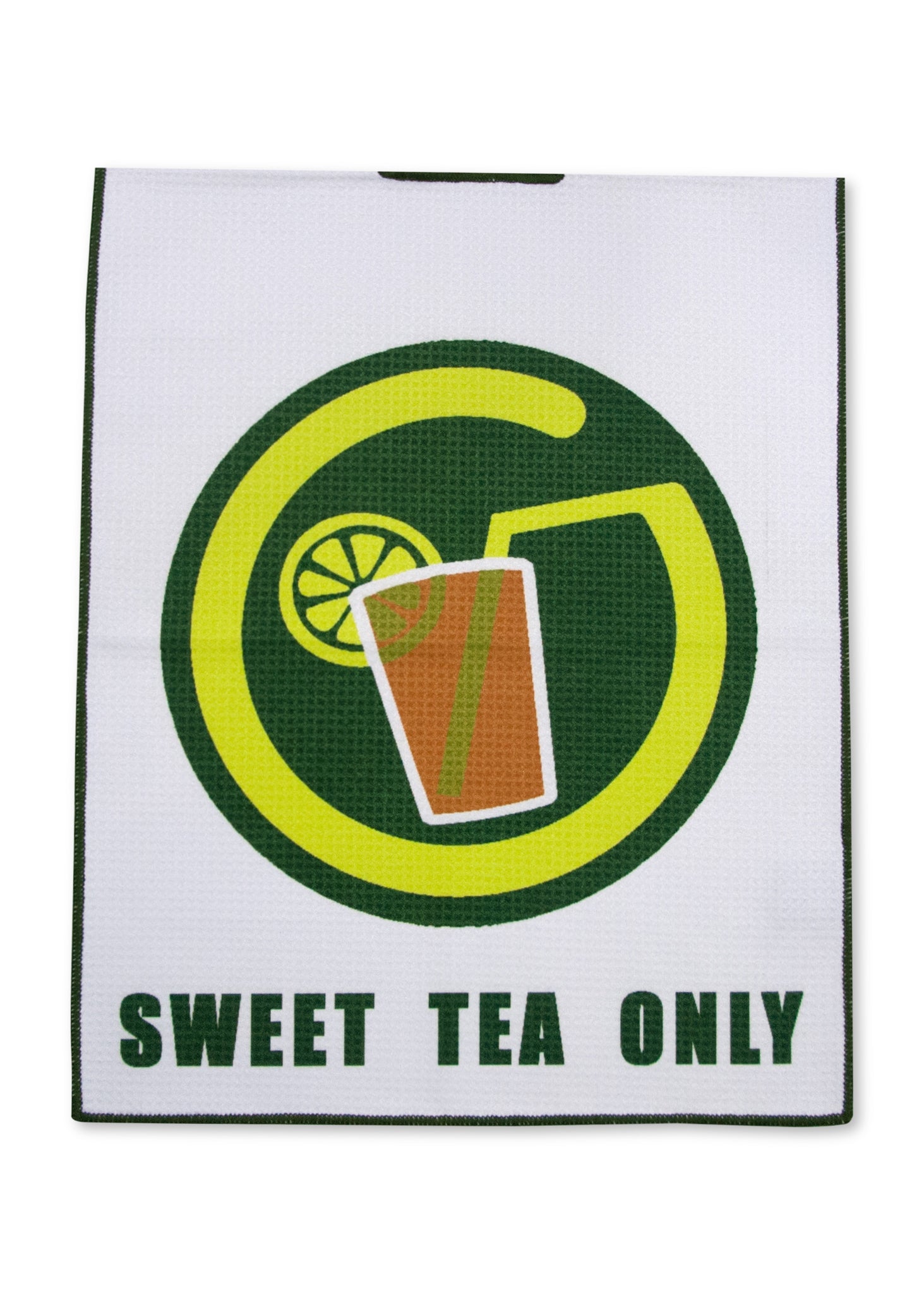 Circle "SWEET" Tea Only Logo Waffle Golf Towel