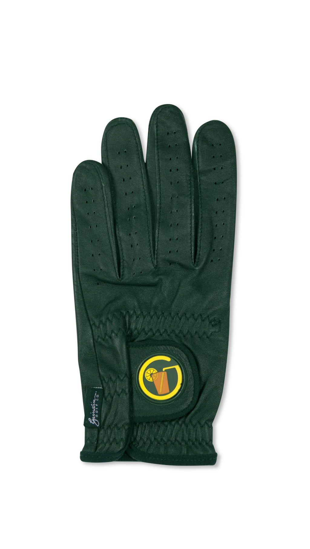 Circle "SWEET" Tea Logo - Green  Cabretta Leather Golf Glove