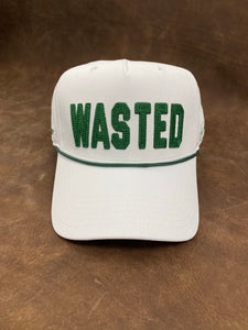 WaStEd Management ROPE Snapback Curved Bill WHITE